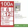 Square D Load Center, 6 Spaces, 100A, 120/240V AC, 1 Phase HOM612L100FCP